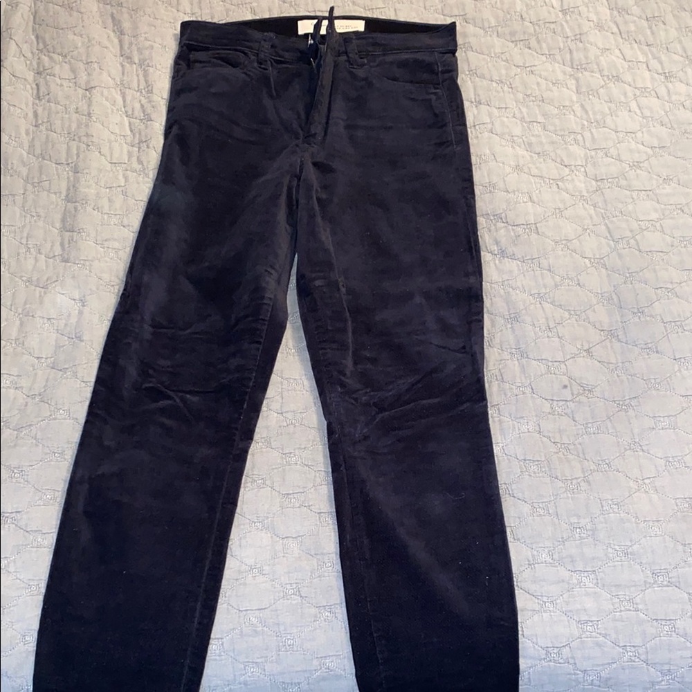 GAP Black velvety skinny stretch jean